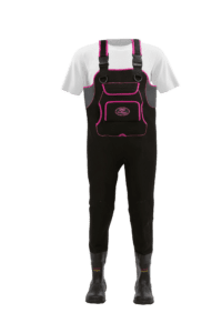 Women's Alpha Series Waders - Black with Pink Trim