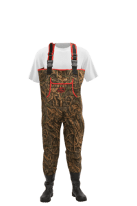 Mens ProSport Waders in Mossy Oak Shadow Grass with Red Trim